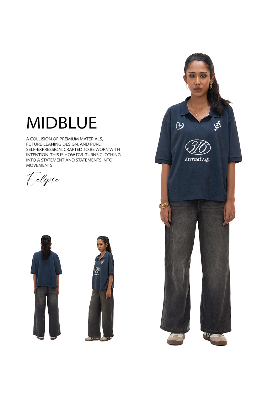 Midblue Polo
